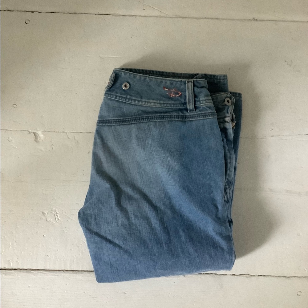 Diesel y2k crop flare jeans yoke back 31 32
